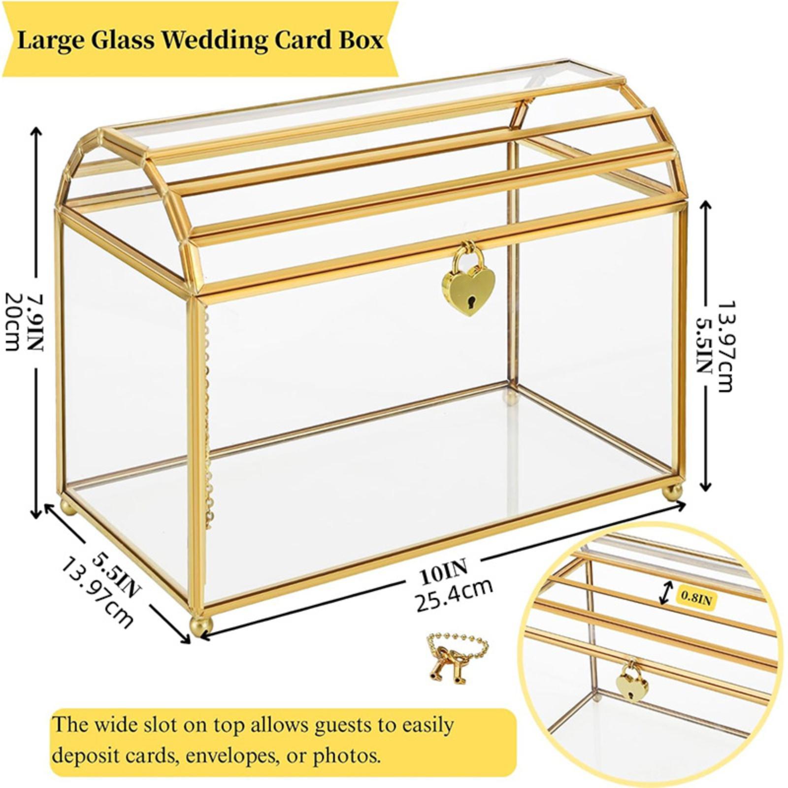 صندوق زجاجي لبطاقات الزفاف، حا - مراجعة Wedding Card Box وسعره