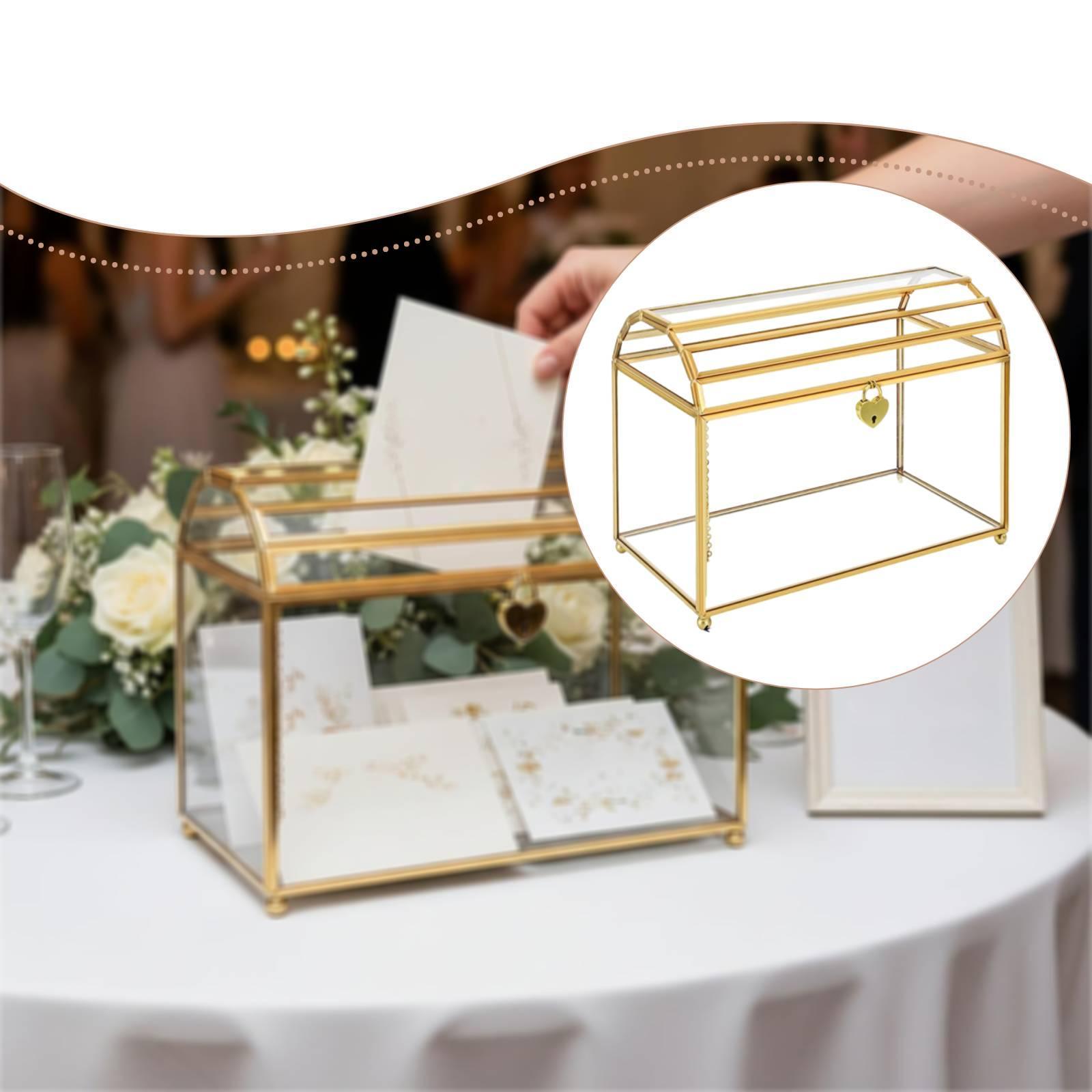 صندوق زجاجي لبطاقات الزفاف، حا - مراجعة Wedding Card Box وسعره