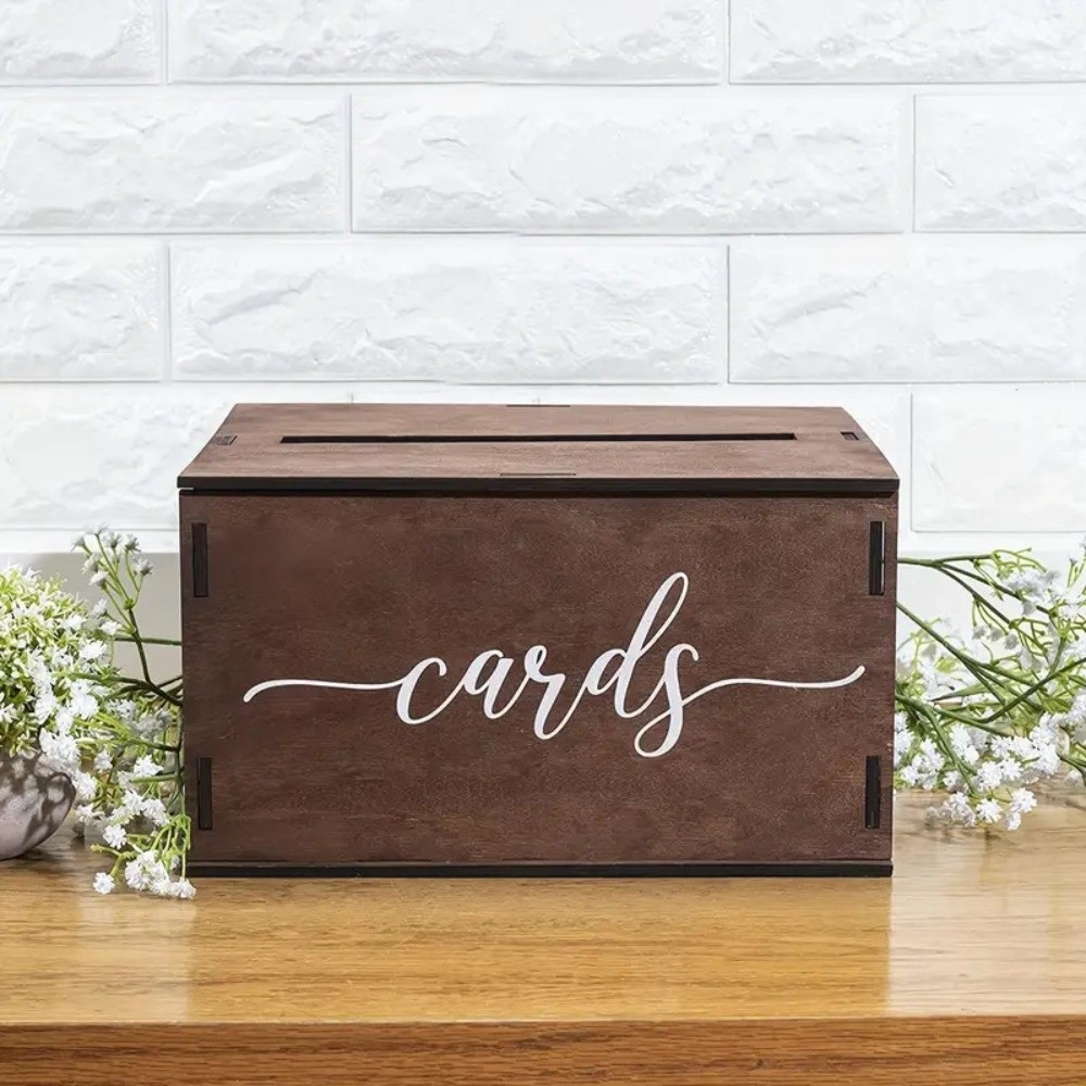 صندوق بطاقات زفاف خشبي جديد مز - مراجعة Wedding Card Box وسعره