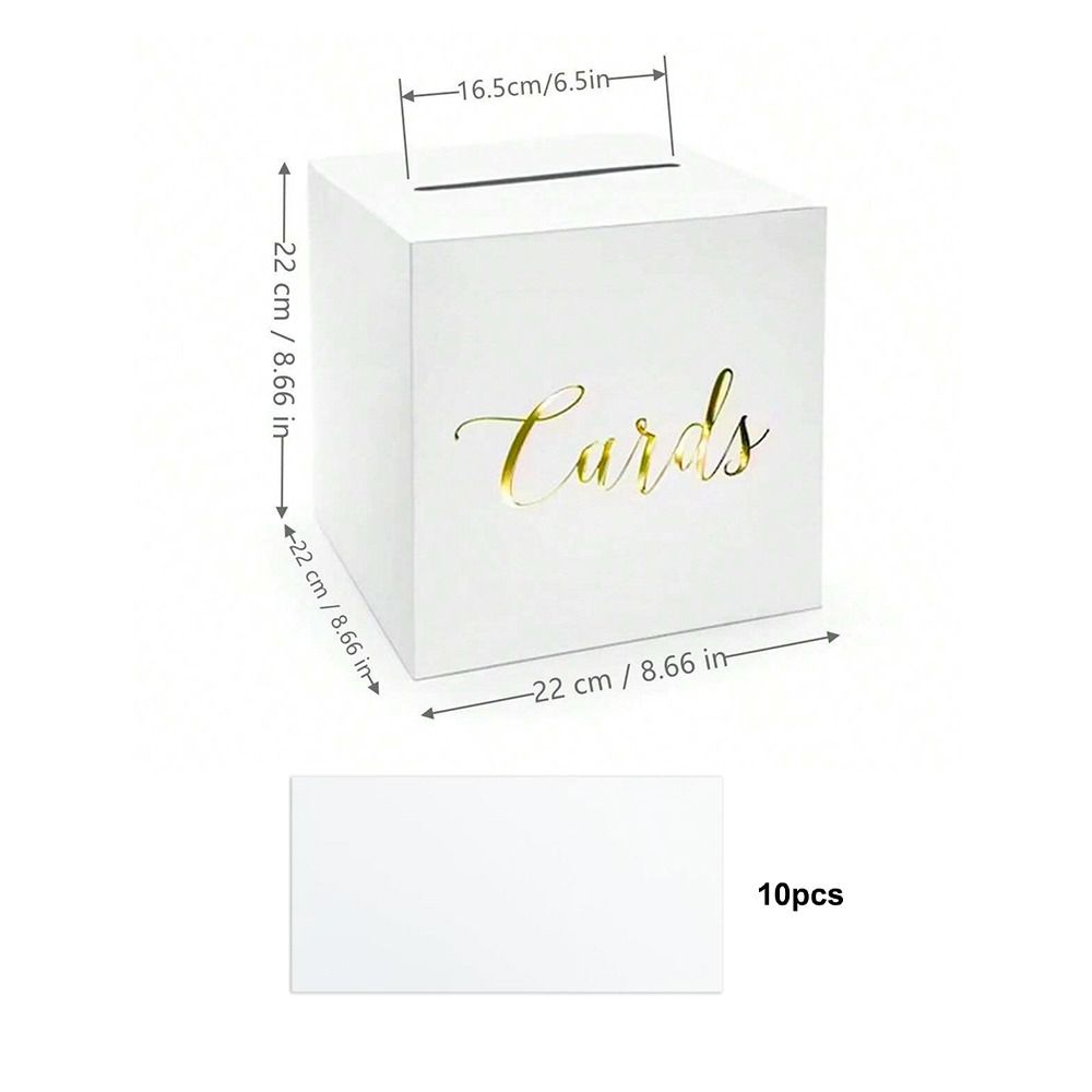 صناديق مغلفات بيضاء وسوداء لبط - مراجعة Wedding Card Box وسعره