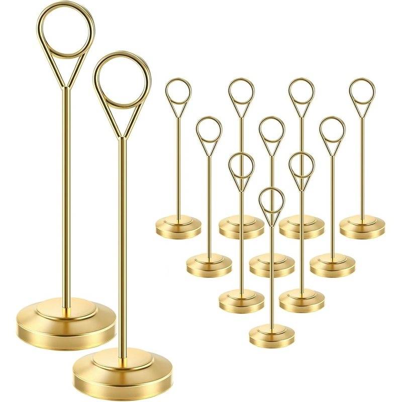 LLCS-12 قطعة حاملات أرقام الطا - مراجعة Table Number Gold وسعره